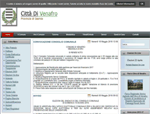 Tablet Screenshot of comune.venafro.is.it